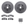 DFC GEOSPEC Coated Rotor- HD Brake Pad - Hardware 4212-99107