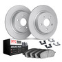 DFC GEOSPEC Coated Rotors with 5000 Brake Pads - Ceramic and Hardware 4512-03148