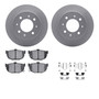 DFC GEOSPEC Coated Rotors with 5000 Brake Pads - Ceramic and Hardware 4512-21042