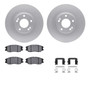 DFC GEOSPEC Coated Rotors with 5000 Brake Pads - Ceramic and Hardware 4512-03110