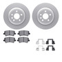 DFC GEOSPEC Coated Rotors with 5000 Brake Pads - Ceramic and Hardware 4512-27084