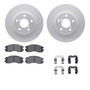 DFC GEOSPEC Coated Rotors with 5000 Brake Pads - Ceramic and Hardware 4512-13042