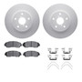 DFC GEOSPEC Coated Rotors with 5000 Brake Pads - Ceramic and Hardware 4512-13071