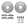 DFC GEOSPEC Coated Rotors with 5000 Brake Pads - Ceramic and Hardware 4512-48120