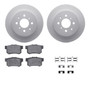 DFC GEOSPEC Coated Rotors with 5000 Brake Pads - Ceramic and Hardware 4512-59129