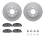 DFC GEOSPEC Coated Rotors with 5000 Brake Pads - Ceramic and Hardware 4512-59111