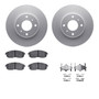 DFC GEOSPEC Coated Rotors with 5000 Brake Pads - Ceramic and Hardware 4512-67084
