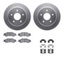 DFC GEOSPEC Coated Rotors with 5000 Brake Pads - Ceramic and Hardware 4512-48105