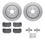 DFC GEOSPEC Coated Rotors with 5000 Brake Pads - Ceramic and Hardware 4512-47117