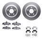 DFC GEOSPEC Coated Rotors with 5000 Brake Pads - Ceramic and Hardware 4512-52027
