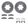 DFC GEOSPEC Coated Rotors with 5000 Brake Pads - Ceramic and Hardware 4512-67119