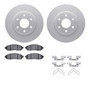 DFC GEOSPEC Coated Rotors with 5000 Brake Pads - Ceramic and Hardware 4512-67137