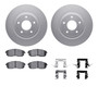 DFC GEOSPEC Coated Rotors with 5000 Brake Pads - Ceramic and Hardware 4512-67145