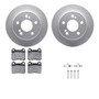 DFC GEOSPEC Coated Rotors with 5000 Brake Pads - Ceramic and Hardware 4512-63126