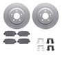 DFC GEOSPEC Coated Rotors with 5000 Brake Pads - Ceramic and Hardware 4512-72085