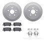 DFC GEOSPEC Coated Rotors with 5000 Brake Pads - Ceramic and Hardware 4512-76175