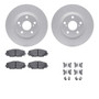 DFC GEOSPEC Coated Rotors with 5000 Brake Pads - Ceramic and Hardware 4512-76138