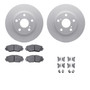 DFC GEOSPEC Coated Rotors with 5000 Brake Pads - Ceramic and Hardware 4512-76180