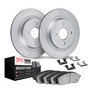 DFC GEOSPEC Coated Rotors with 5000 Brake Pads - Ceramic and Hardware 4512-80060
