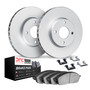 DFC GEOSPEC Coated Rotors with 5000 Brake Pads - Ceramic and Hardware 4512-91007