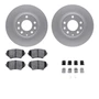DFC GEOSPEC Coated Rotors with 5000 Brake Pads - Ceramic and Hardware 4512-80074