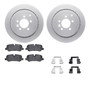 DFC Geospec Rotors with EURO 5000 Ceramic Brake Pads includes Hardware 4612-11006