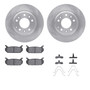 DFC GEOSPEC Coated Rotors with 5000 Brake Pads - Ceramic and Hardware 4512-99053