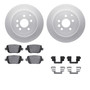 DFC Geospec Rotors with EURO 5000 Ceramic Brake Pads includes Hardware 4612-11016