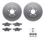 DFC GEOSPEC Coated Rotors with 5000 Brake Pads - Ceramic and Hardware 4512-99177