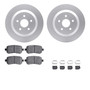 DFC GEOSPEC Coated Rotors with 5000 Brake Pads - Ceramic and Hardware 4512-99084