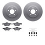 DFC GEOSPEC Coated Rotors with 5000 Brake Pads - Ceramic and Hardware 4512-99178