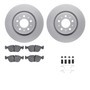 DFC Geospec Rotors with EURO 5000 Ceramic Brake Pads includes Hardware 4612-27009