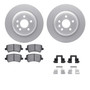 DFC Geospec Rotors with EURO 5000 Ceramic Brake Pads includes Hardware 4612-27019