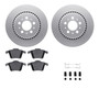 DFC Geospec Rotors with EURO 5000 Ceramic Brake Pads includes Hardware 4612-27024