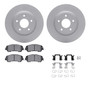 DFC Geospec Rotors with EURO 5000 Ceramic Brake Pads includes Hardware 4612-67014