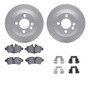 DFC Geospec Rotors with EURO 5000 Ceramic Brake Pads includes Hardware 4612-32004