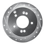 DFC Brake Rotor - Drilled and Slotted - Silver 631-03014L