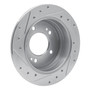 DFC Brake Rotor - Drilled and Slotted - Silver 631-03029R