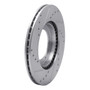 DFC Brake Rotor - Drilled and Slotted - Silver 631-02001R
