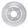 DFC Brake Rotor - Drilled and Slotted - Silver 631-03068L