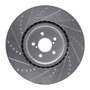 DFC Brake Rotor - Drilled and Slotted - Silver 631-13014R