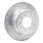 DFC Brake Rotor - Drilled and Slotted - Silver 631-16000R