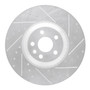 DFC Brake Rotor - Drilled and Slotted - Silver 631-11033R