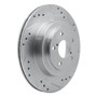 DFC Brake Rotor - Drilled and Slotted - Silver 631-13019R
