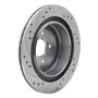 DFC Brake Rotor - Drilled and Slotted - Silver 631-13019R