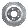 DFC Brake Rotor - Drilled and Slotted - Silver 631-21029R