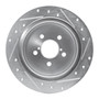 DFC Brake Rotor - Drilled and Slotted - Silver 631-13020L