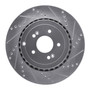 DFC Brake Rotor - Drilled and Slotted - Silver 631-21039R