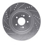DFC Brake Rotor - Drilled and Slotted - Silver 631-21039R