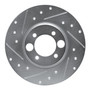 DFC Brake Rotor - Drilled and Slotted - Silver 631-20000L